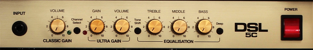 Marshall DSL5C Controls Close Up
